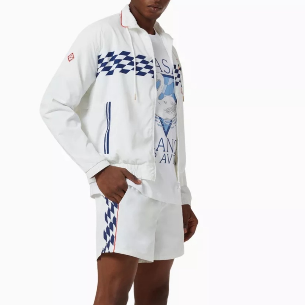 Casablanca Par Avión shell track jacket and shorts matching set. Men’s medium